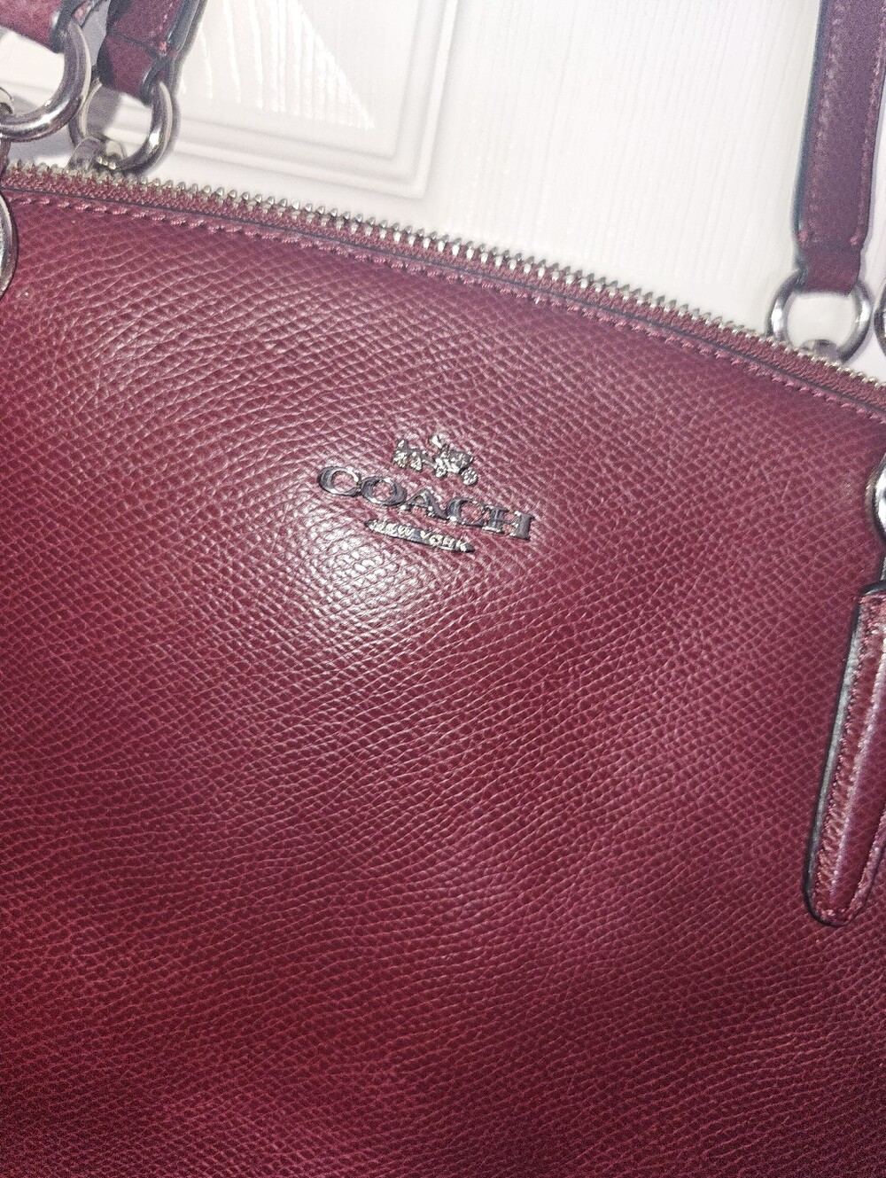 Coach Christie Carryall Brown Leather Satchel Shoulder Bag - Picture 2 of 12
